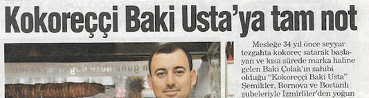 Kokoreççi Baki Ustaya Tam Not
